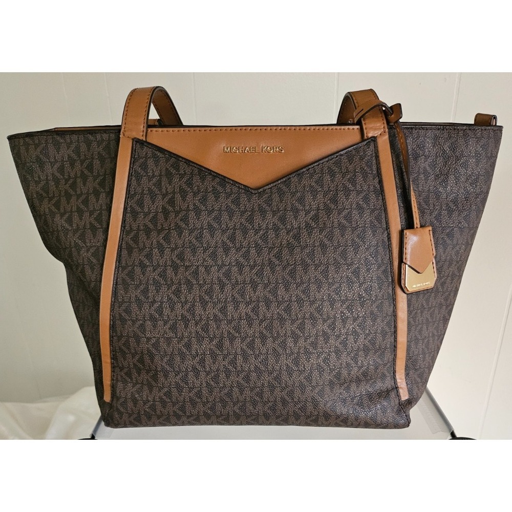 MICHAEL KORS Tote WHITNEY‎ Tan Signature Shoulder Bag